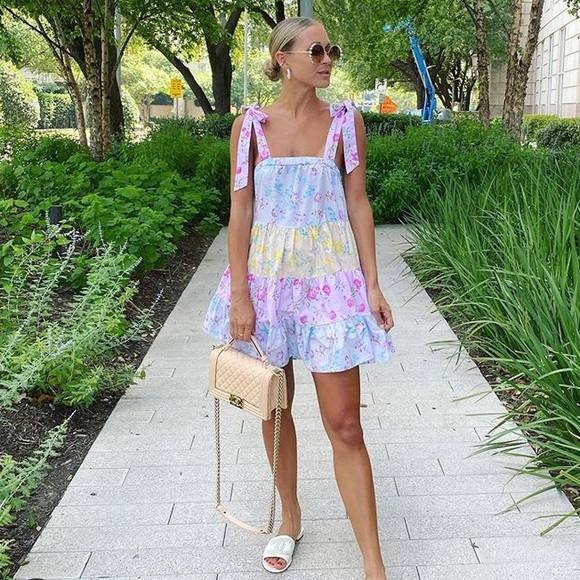 LoveShackFancy Dresses & Skirts - LoveShackFancy x Target Tie strap tiered dress